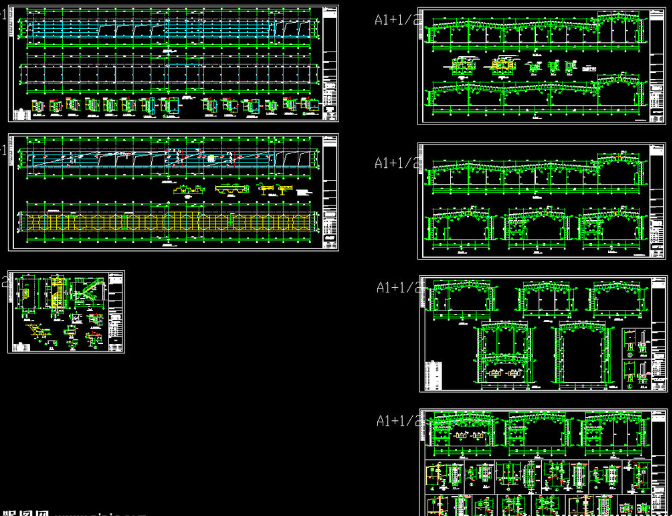 太仓钢结构厂房图纸